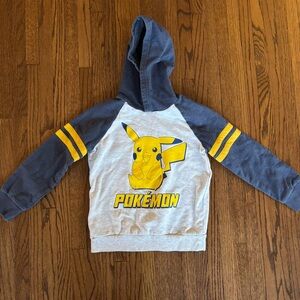 Pokémon Pikachu Jumping Bean Softest Fleece Hoodie Sweatshirt, Size 7